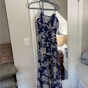 Floral Maxi Dress with Spaghetti Straps